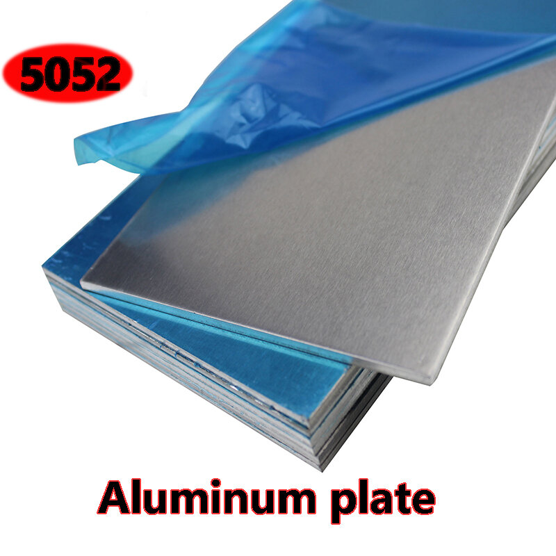 Placa de aluminio 5052 con efecto de protección, lámina plana de 40x40x1mm, grosor personalizable para manualidades