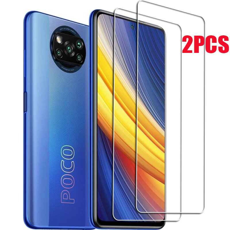 For Xiaomi Poco X3 Pro NFC Tempered Glass Protective ON  PocoX3 X3Pro 6.67INCH Screen Protector Phone Cover  Film