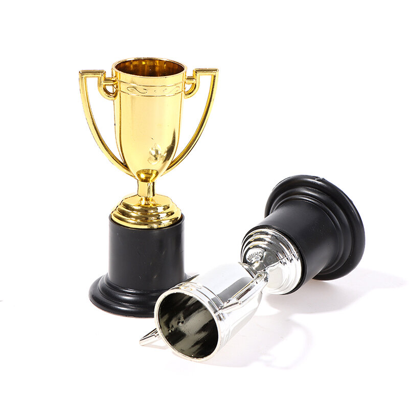 Mini trofeo de plástico de 10cm, trofeo de fútbol, trofeo de copa de fútbol para eventos deportivos, fiestas de cumpleaños, regalo para niños, 1 ud.