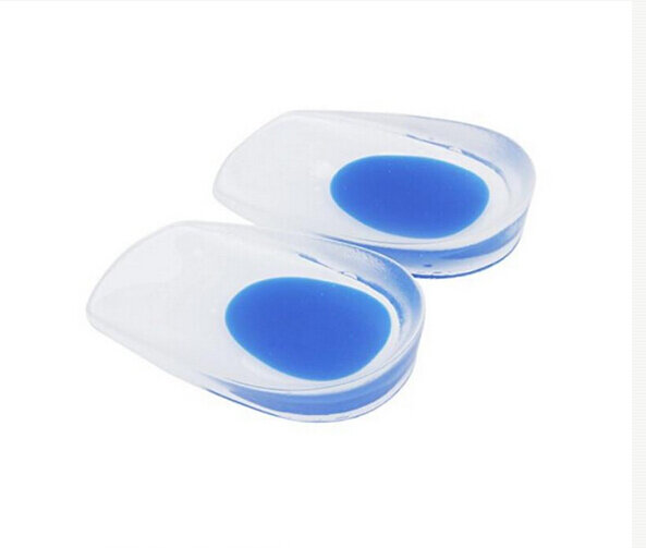 Silicone gel calcanhar almofada palmilhas homens mulheres apoio sapato almofada alívio pé dor inserções suaves pé protetores de dor de salto alto inserção