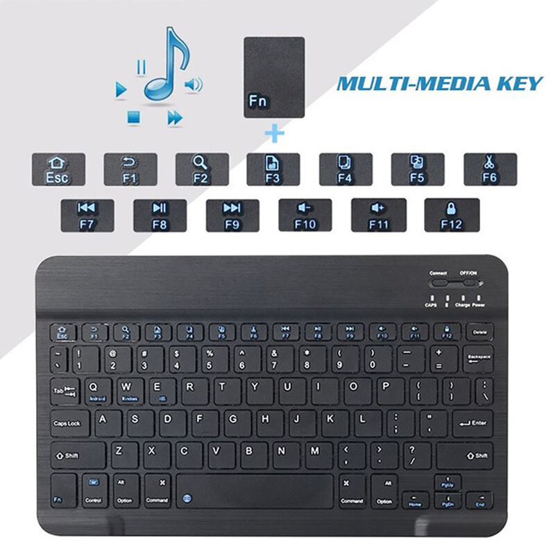Wireless Keyboard Bluetooth Keyboard for Apple Ipad 2017/2018/2019/ipad 1234/Air 2 3/pro 9.7" 10.5" 11" Tablet Keyboard+Bracket
