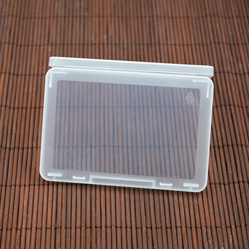 1 шт., портативный квадратный прозрачный пластиковый контейнер для хранения бижутерии, 9,5*6,4*1 см