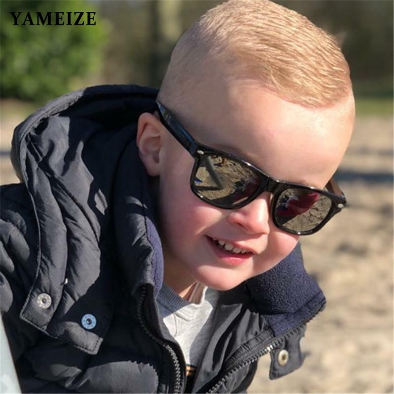 YAMEIZE موضة الاطفال النظارات الشمسية رائجة البيع 2-15 سنة نظارات شمسية للأطفال بنين بنات نظارات طلاء عدسة حماية UV400