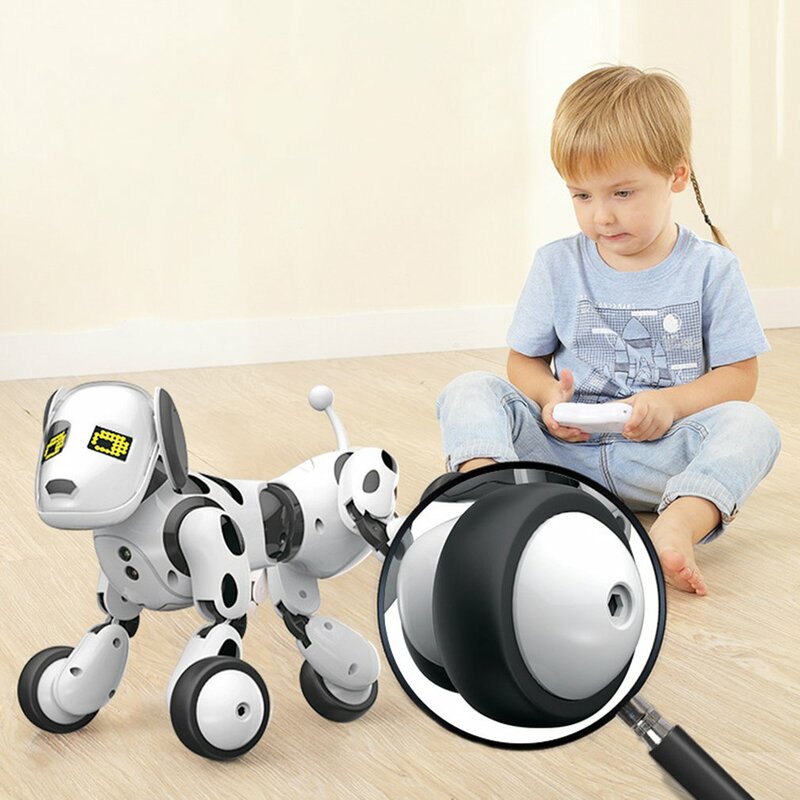 Electric remote control intelligent robot dog children's educational early childhood parent-child interactive toy