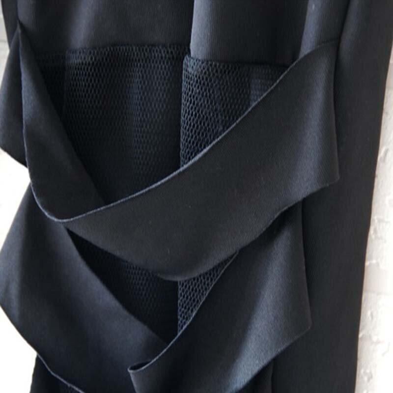 Женские облегающие леггинсы CUHAKCI, очаровательные облегающие черные Стрейчевые леггинсы в стиле панк, лоскутные штаны