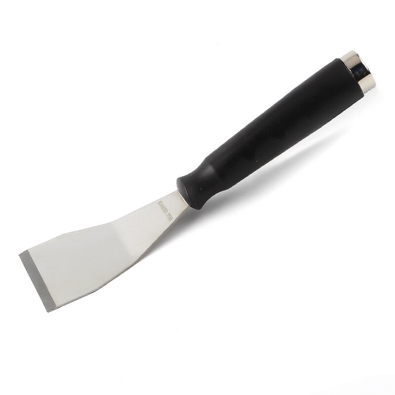 Aço inoxidável Bend Putty Knife, Curvo Borda Bending Blade, Pá Bending Raspador, 250mm Comprimento, 1Pc