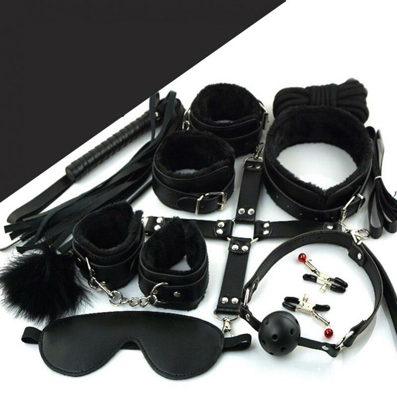 10 шт., наручники из искусственной кожи для БДСМ-игрушек