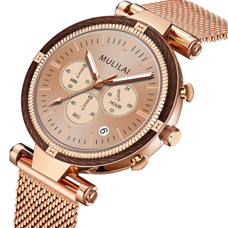 Reloj de lujo de acero inoxidable para Mujer, relojes irregulares de cuarzo, pulsera de temperamento Simple, regalo