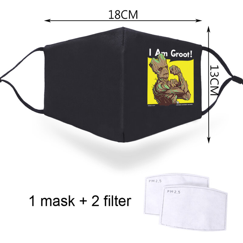 Hommes/femmes crâne 3D masque dessin animé impression 2020 réutilisable coton Polyester masques Anti Haza mâle lavable Anti brume masque confortable
