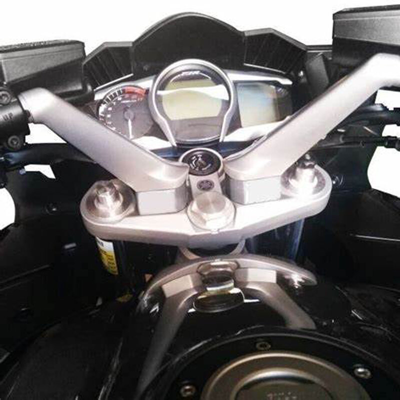 FJR1300 Riser De guidão para Yamaha FJR 1300 2006-2020 2019 2018 2017 2016 2015 2014 2013 2012 2011 Acessórios Da Motocicleta Prata
