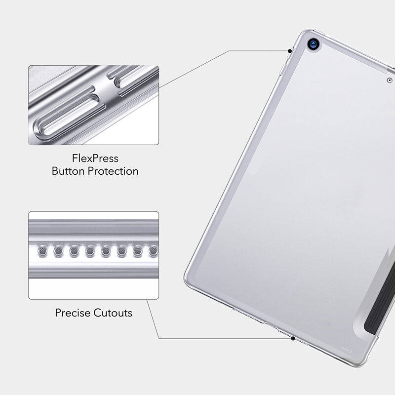 Funda de cuero PU para ipad, cubierta con soporte de 9. ª generación, triple pliegue para ebook, iPad 9 2021, 10 pulgadas, 2, 10,2