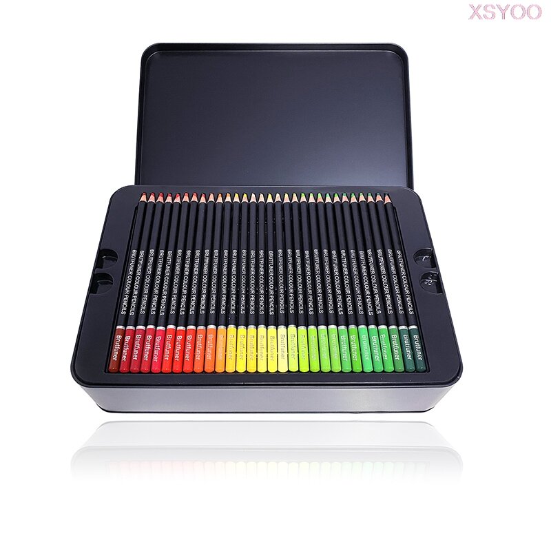 Цветной карандаш histfuner, 180, мягкий, черного цвета, для рисования, скетчбуков, масляный цветной карандаш