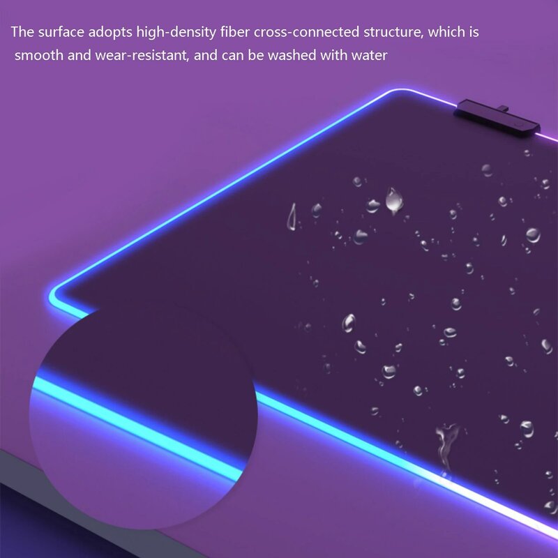 Podkładka pod mysz do gier RGB duża mysz w rozmiarze XXL duża klawiatura podkładka pod mysz komputerowa mata do zabawy z podświetleniem
