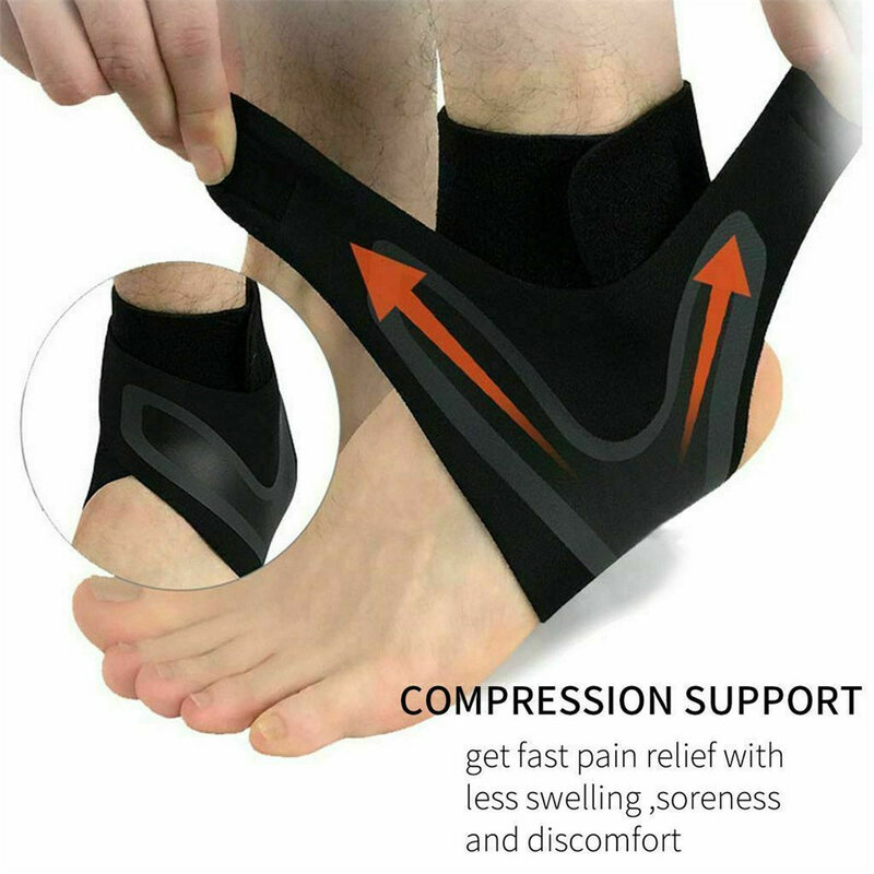 1 Pc supporto per cavigliera manicotto di compressione fascite plantare elastica sollievo dal dolore fasciatura del piede calzini sportivi avvolgenti protettivi