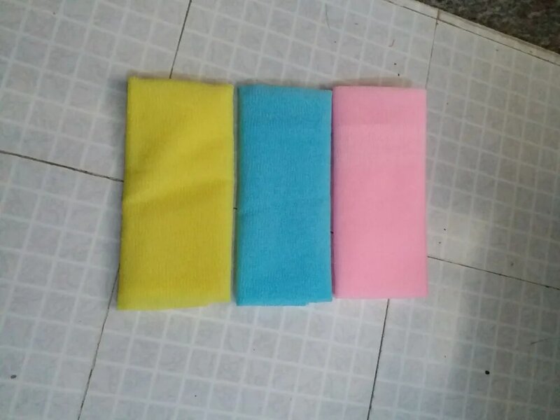 5pcs/lot Nylon Japanese Exfoliating Beauty Skin Bath Shower Wash Cloth Towel Back Scrub