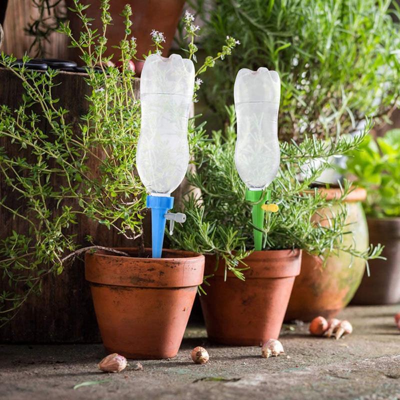 Sistema de riego por goteo automático, espiga de autorriego para flores, plantas, invernadero, jardín, dispositivo de goteo automático ajustable