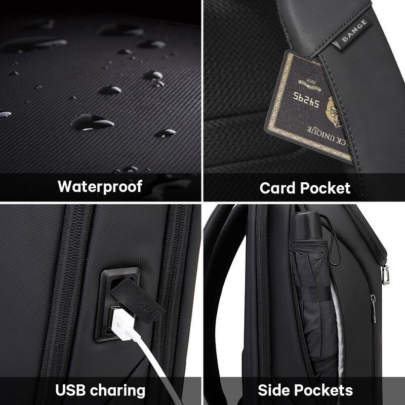 Мужской водонепроницаемый рюкзак для ноутбука 15,6 дюйма, с защитой от кражи
