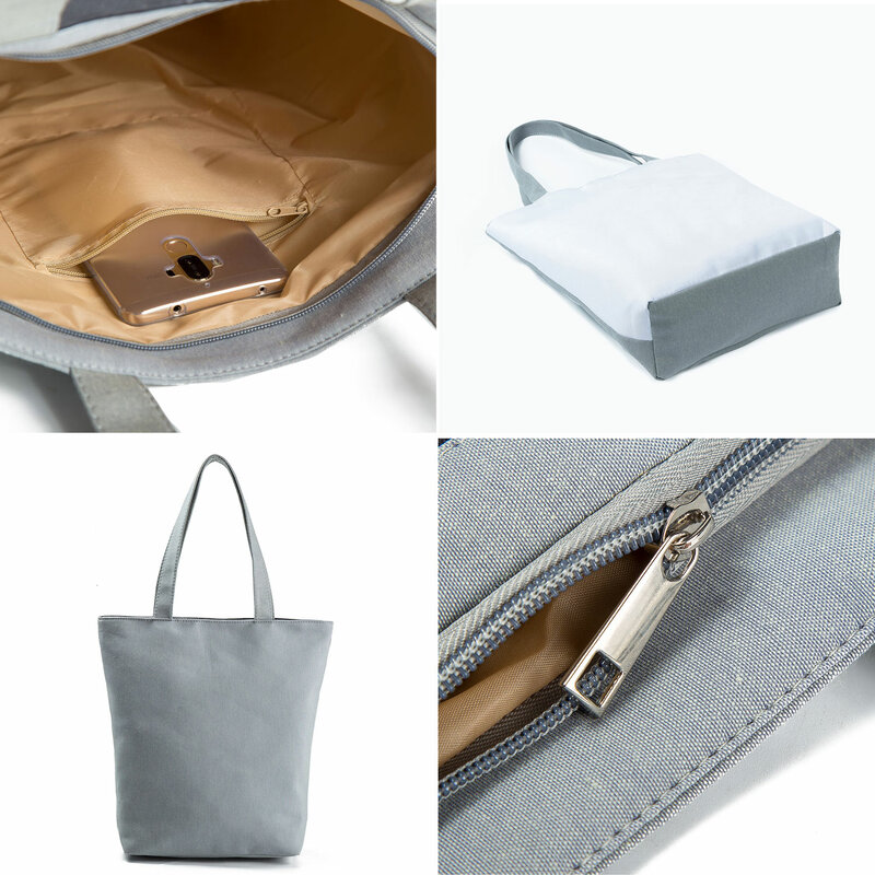 Creativity Mothers Printed Fashion Tote Women Shoulder Bags Custom Pattern Foldable Art Design MOM Letter Handbags High Capacity