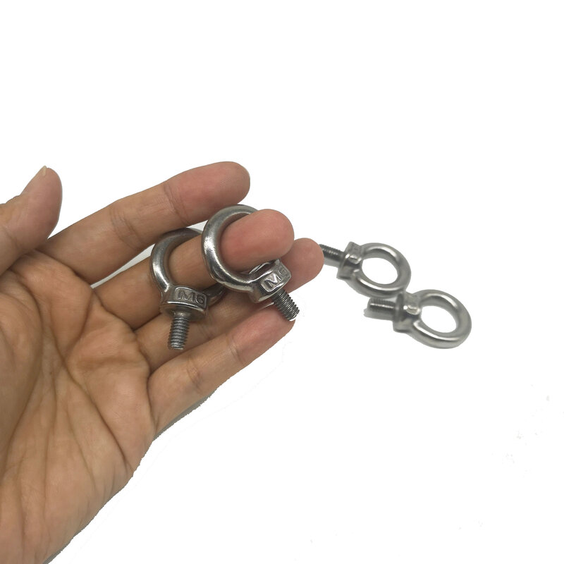M5, 304 Rvs Lifting Eye Bouten Ring Schroef Loop Gat Voor Kabel Touw Lifting
