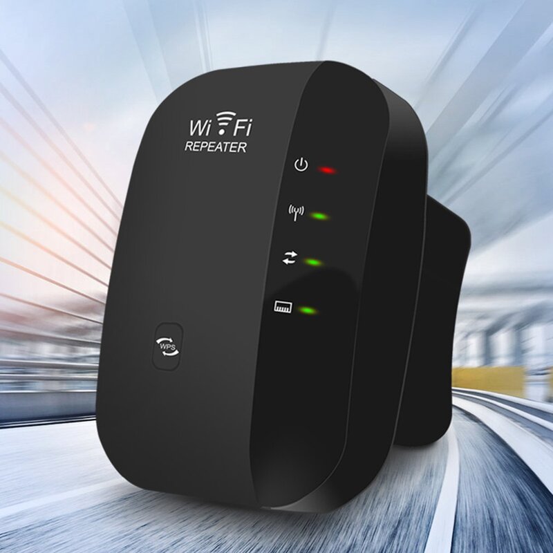 Wifi routeur double bande répéteur haute puissance Wifi Signal amplificateur sans fil réseau répéteur Wifi Signal noir