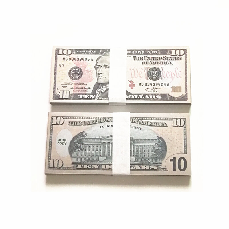 Банкноты из фильма 10 20 50 долларов, банкноты для вечерние, искусственные деньги, Детская Подарочная игрушка, Банкнота 100US