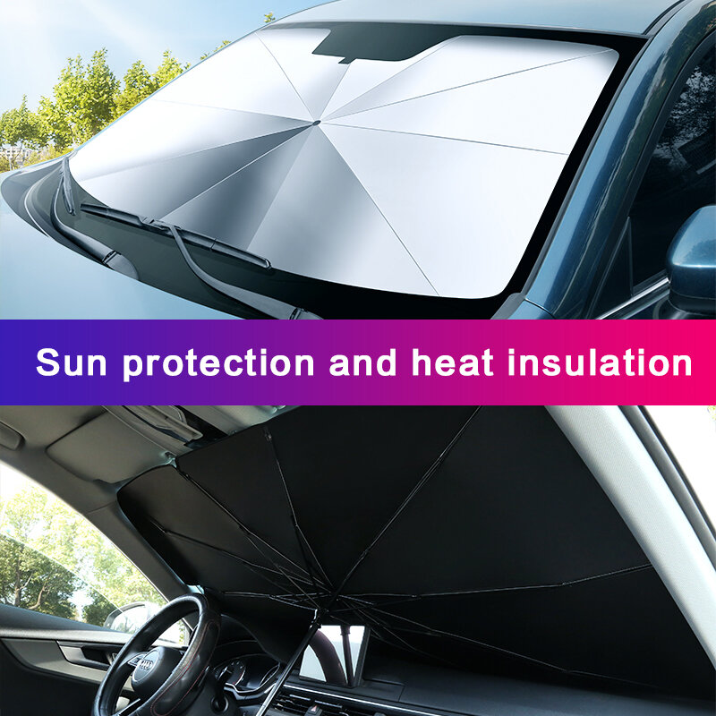Parasol interior automotriz para coche, cubierta para parabrisas, protección UV, parasol para ventana delantera, accesorios para coche