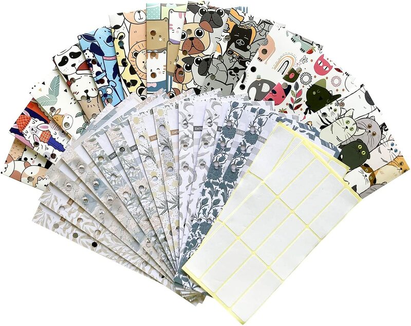 26 Pieces A6 Binder Budget Cash Envelope System Planner with Expense Tracker Sheets and Labels for Budgeting, Money Savings