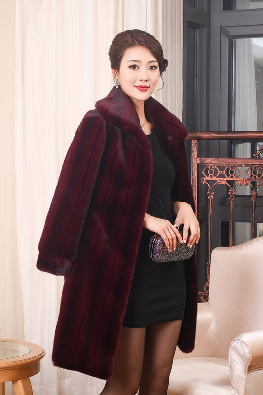 2020 밍크 머리 니트 모피 코트 밍크 의류 모피 여성 패션 옷깃 코트 자켓 겨울 모피 자켓 무료 배송