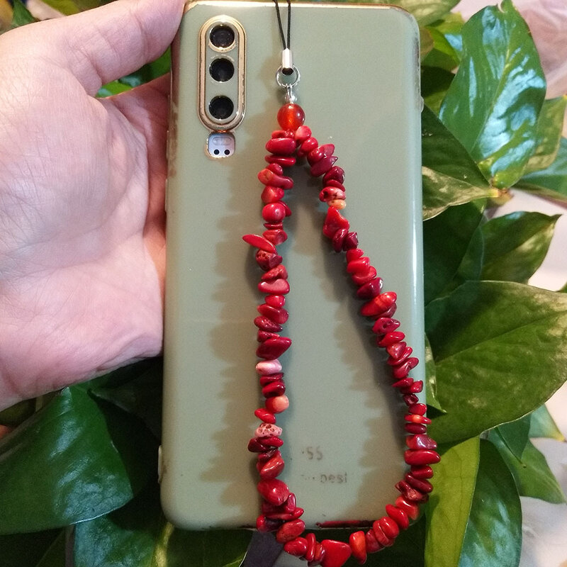 Bracelet de téléphone portable universel en pierre écrasée, porte-clés Anti-perte, chaîne de téléphone portable, lanière de poignet à la mode pour femmes et filles, nouvelle collection 2022