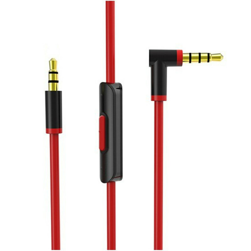 Cable de 3,5mm para Beats Studio 2,0 3,0 SOLO 2 3 HD Pro MIXR, auriculares con micrófono de alta calidad, 2 enchufes, Cable de extensión de Audio de 140cm