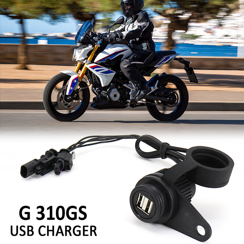 Podwójne gniazdo USB nowe akcesoria motocyklowe do BMW G310GS G 310 GS G 310GS z bezstratną linią