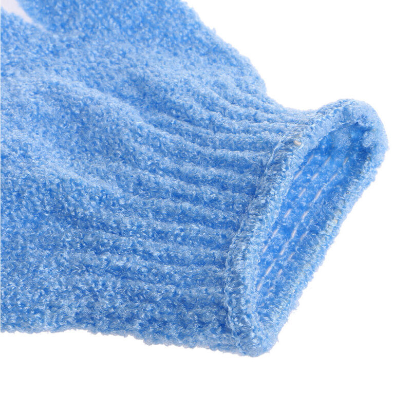 1Pc ถุงมืออาบน้ำ Exfoliating Wash สปานวดขัด Scrubber A0NC
