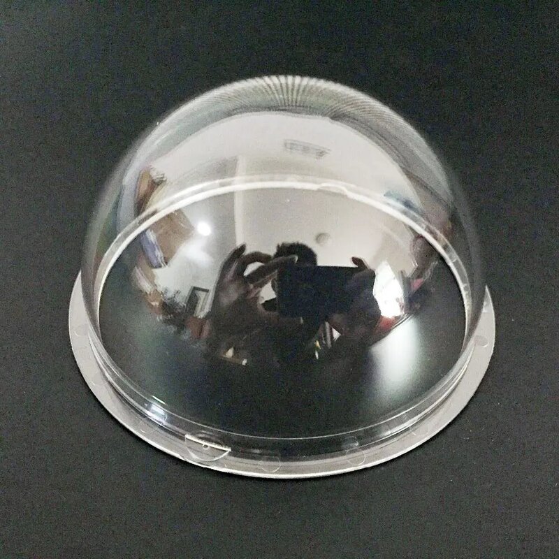 Carcaça de dome transparente de substituição de cftv interno/externo de 4 lâmpadas acrílicas