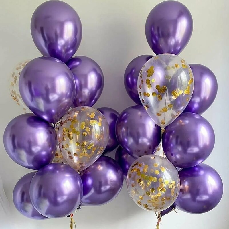 Balões metálicos de látex, balão metálico dourado e preto, para decoração de dia dos namorados, casamento, festa de aniversário, ano novo