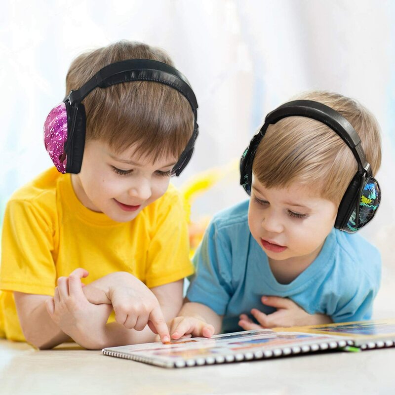 Zhan penutup telinga pelindung anak-anak, earmuff pengurang Kebisingan perlindungan telinga pelindung pendengaran dapat diatur keselamatan penutup telinga kartun untuk anak-anak NRR22db