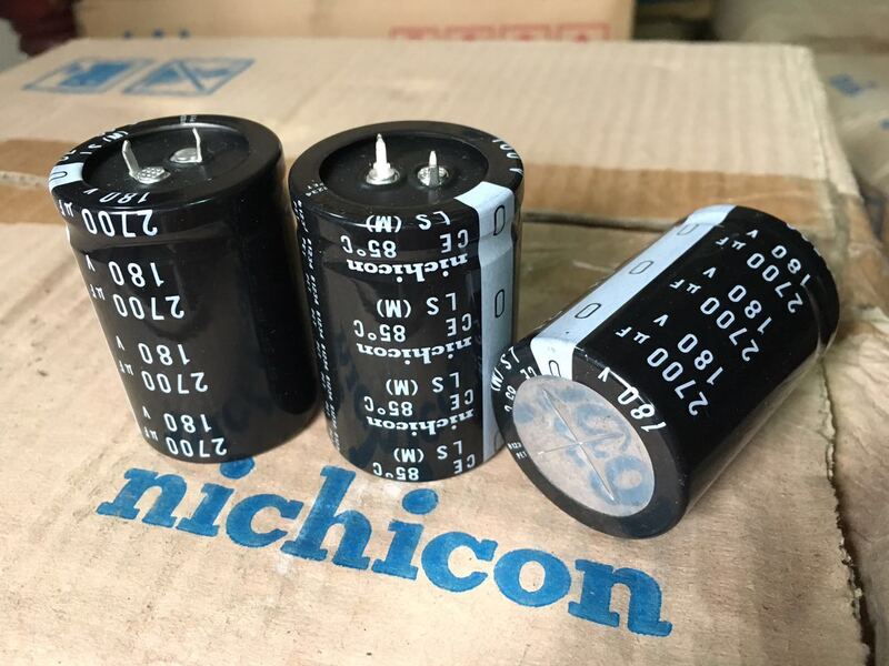 Nichicon-AMPLIFICADOR DE potencia de audio con filtro de fiebre, condensador electrolítico de aluminio, serie LS original, 4 unidades por lote, envío gratis