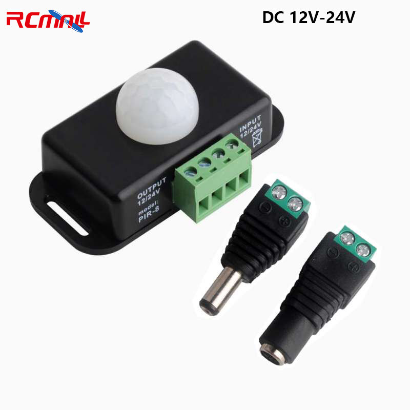 RCmall Infrared Motion Sensor PIR IR Pyroelectric Infrared Mini PIR Sensor with Male and Female Head DC 12V-24V For Arduino