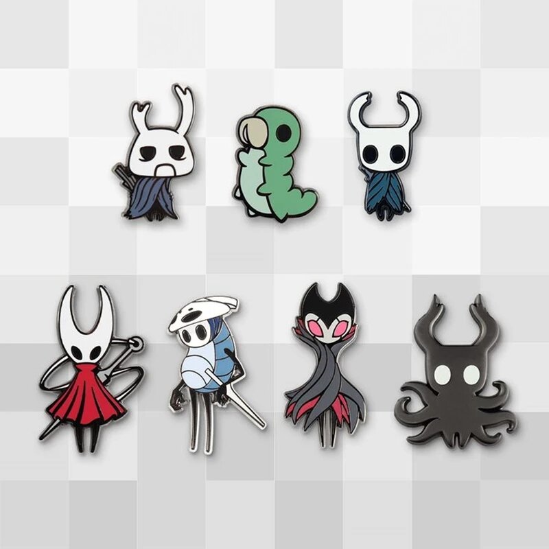 Classic Game Hollow Knight Enamel Lapel Pin Cartoon Metal Brooch Jewelry For Women Men Hat Backpack Bags Badge Pins Kids Gifts