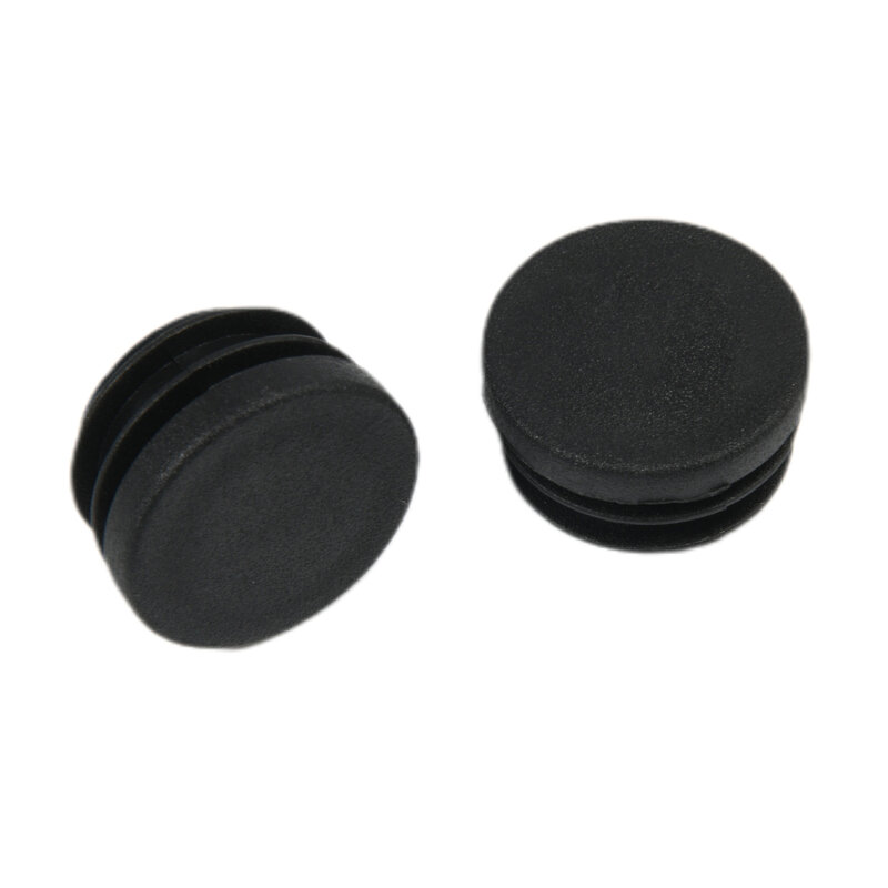 丸いパイプチューブ用の黒いプラスチック製家具レッグプラグブランキングエンドキャップバング10個売れ筋デスクチェア
