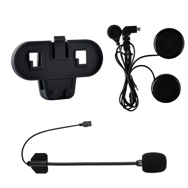 Freedconn Microfono Auricolare e clip Adatto solo per T-COMVB TCOM-SC TCOM-OS Bluetooth Cuffie interfono per casco da moto