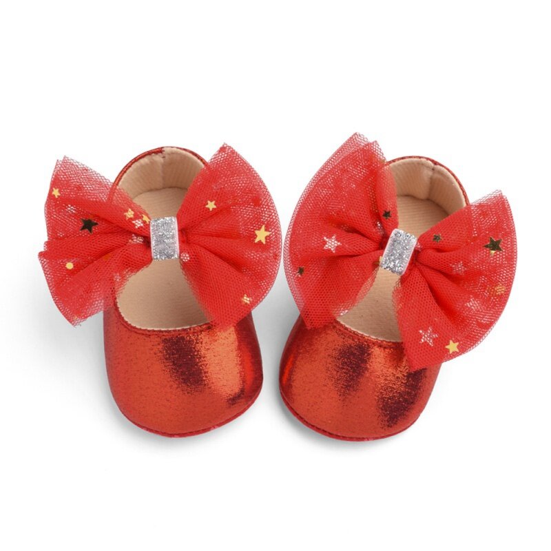 Newborn Baby Shoes Girls 2021 Infant Toddler Princess Shoe Babies Walking Big Bowknot Baby Girls Shoes