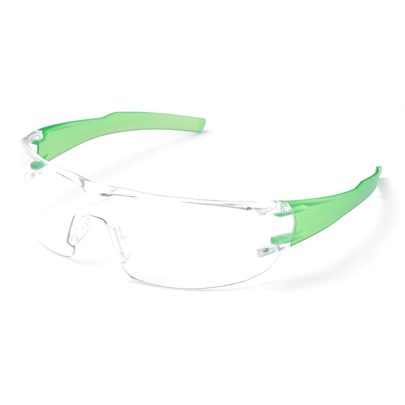 SAFEYEAR Anti Fog Safety okulary robocze odporne na zadrapania soczewki HD ochrona UV400 【green】 pyłoszczelna wodoodporna odporna na zachlapanie