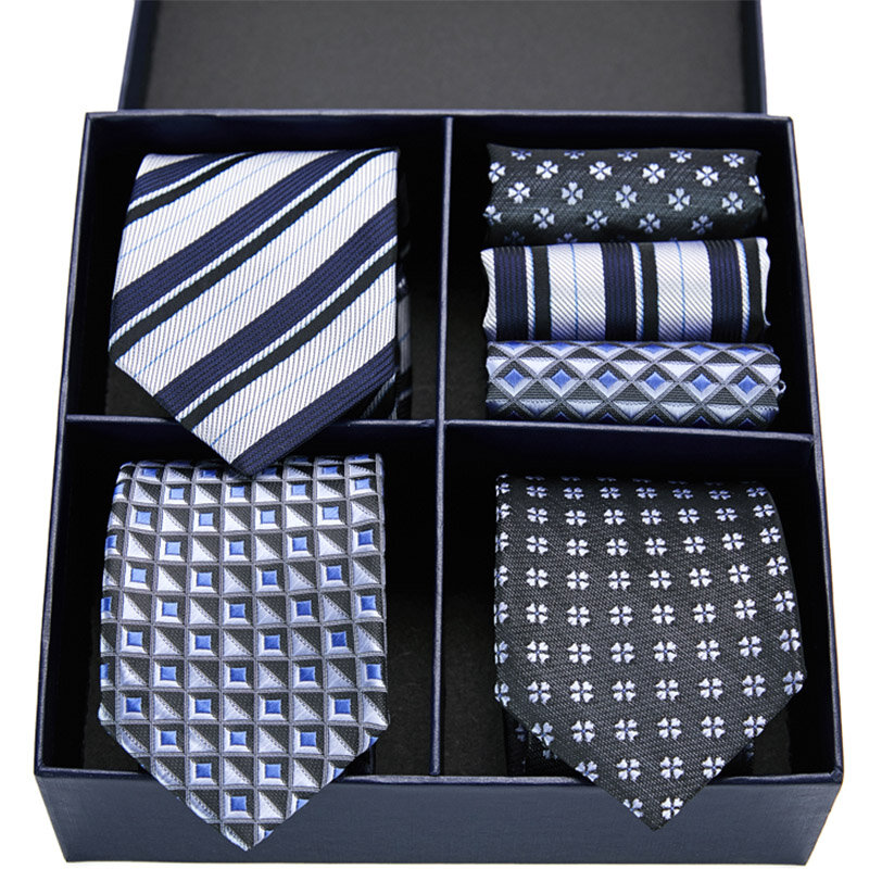 Geschenk box Packung Herren Krawatte Dünne Rosa palid Silk Klassische Jacquard Woven Extra lange Krawatte Hanky Set Für Männer Formale hochzeit Party