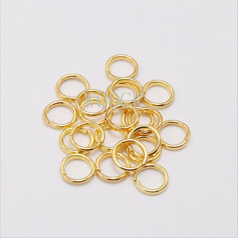 3-9MM 500PCS 1000PCS 925 Silber Geöffnete Sprung-Ring Gold Komponenten DIY Schmuck Erkenntnisse Öffnung Ringe schmuck Machen Liefert