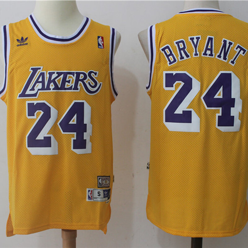 NBA Männer der Los Angeles Lakers #24 Kobe Bryant Basketball Trikots Begrenzte Edition Classics Swingman Jersey Mesh Genäht Trikots