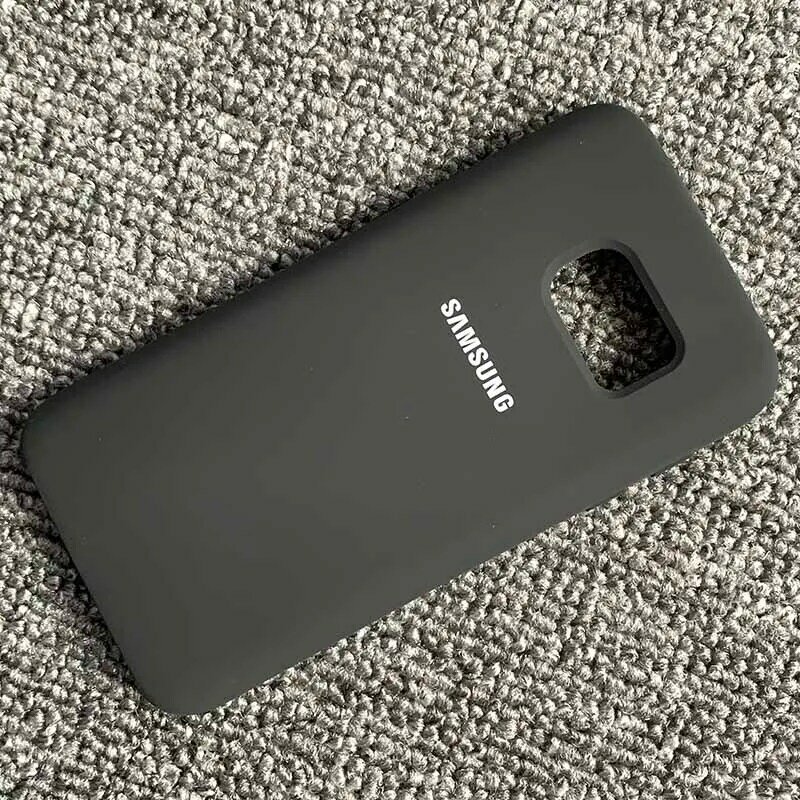 100% oryginalny Samsung Galaxy S7 miękki futerał silikonowy jedwabisty w dotyku cieczy ochronnej powłoki etui na Galaxy S7 5.1 Cal