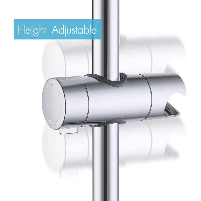 Shower Rail Slide Bathroom Shower Room Showerhead ABS Plastic Holder Bracket 360 Degree Rotation