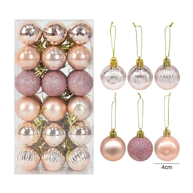 Enfeites de bolas de natal, pingentes de natal, decoração de festa, presente de ano novo, 1 caixa, 2023