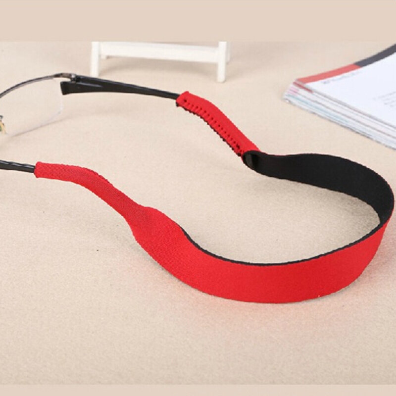 Correa antideslizante para gafas de sol, cordón elástico para el cuello, cuerda para deportes al aire libre, soporte de banda, 4 colores, 33,5 cm