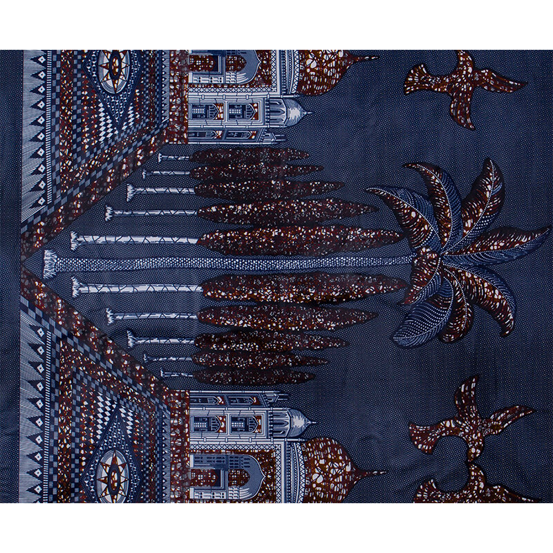 Tissu africain Ankara en cire véritable, Polyester, 6 Yards, haute qualité, motif Vintage imprimé, pour femmes africaines, quotidien, 2021